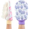 Kaiyzo Set 2 Guanto Esfoliante Corpo 2-in-1 Spugna a Doppia Faccia Doccia Guanto di Crine in Luffa Naturale per Pulizia Pori Viso E Corpo Spugna Luffa Corpo per Uomo e Donna