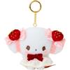 Sanrio Cogimyun Sweet Cake Collection porta mascotte 4,3" H - fragola e nastro