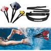 Hikeen Set di resistenza per paracadute da nuoto, attrezzatura da allenamento con 3 paracadute e cinture da nuoto regolabili per adulti