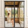 BukyTom Zanzariera Magnetica Porta 140x220 - Tenda Zanzariere Magnetiche per Porta Balcone - Magnete Zanzariera con Calamita - Magnetic Door Screen - Rete Fine Magneti Anti Zanzare