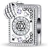 TINSLO Bead Charm Ciondolo Argento Sterling 925 con Cubic Zirconia Pendenti per Pandora Braccialetti, Compatibile con Braccialetti e Collane europei