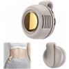 BRTNUP Mini ventilatore silenzioso portatile, con clip in vita, ricaricabile, 3 velocità, per viaggi e ufficio, regalo estivo per amanti delle attività all'aperto (bianco)