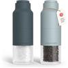 LARS NYSØM Set di Macina Sale e Pepe Set - Macinasale e Macinapepe Manuale | Set di Macinini per Sale e Pepe in Acciaio Inox con Macina Regolabile - Macinino per Pepe e Sale Manuale - Bottiglia Design