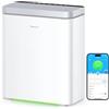 GoveeLife Purificatore d'aria intelligente GoveeLife per stanze grandi, copre fino a 318 m², monitor PM2.5, purificatore d'aria con filtro 3 in 1 con app e controllo Alexa per peli di animali, odori