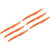 QUARKZMAN 6pz Eliche 7035 Rc Lama Elica 2 Pale 17.8cm Dia Plastica per Aerei Rc Quadricottero Sostituzione Elica, Arancione con 9 Rondelle Plastica