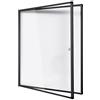 S SWANCROWN SWANCROWN Bacheca Magnetica da Parete 12xA4, Bacheca Condominiale, Interni | Serratura, Acrilico Anti-UV, Sottile e Leggero, con 3 Chiavi, 48 Calamite, Bacheca con Chiave per Condominiale, 98x98cm