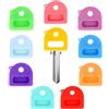 Goktvai 10 Copritasti, Copritasti Elastici in Silicone Morbido da 2,6cm Protezioni per la Testa Identificatori con Carta Etichette per Casa Ufficio Tipi Standard (10 Colori)