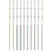 HUAZIZ 10 Pezzi 150mm Pre Cablato Striscia 2835 LED SMD, Modellismo LED, Luce Autoadesiva 12-18V, Bianco/Rosso/Giallo/Blu/Verde
