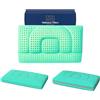 Wellness Pillow Milano Cuscino Medico Cervicale in Aloe Vera, Alto - 14 cm, Due Altezze Disponibili, Made in Italy, Ortopedico Allevia Dolori, Antiacaro, Anallergico, Fresco