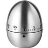 Mobxpar Timer da Cucina in Acciaio Inossidabile, a Forma di Uovo, Allarme Meccanico Rotante, 60 Minuti, Conto alla Rovescia