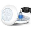 OSREE Luci LED Piscina con Filettatura 1 1/2, 12W Lampade Piscina Bianco 6000K Non Dimmerabile, 1200lm, Ø190mm, 12V AC/DC Riempito di Resina Faro per Bocchetta Piscinas Interrate e Cemento