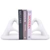 Kityemo Fermalibri decorativi bianchi - Fermalibri scultura mani a cuore, fermalibri creativo e supporto per libri - Perfetto per soggiorno, decorazione domestica e divisori per scaffali da ufficio
