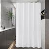 EurCross Tenda da doccia sottile, 100 x 180 cm, in tessuto, piccola, bianca, impermeabile, ad asciugatura rapida, lavabile, con 7 anelli