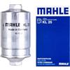 MAHLE Filtro carburante KL25 | Compatibile con: AUDI 80 B1 Stufenheck, BMW 3, PORSCHE 911, 911 Targa, 924, VW GOLF I, SCIROCCO