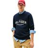 Tommy Hilfiger Uomo Felpa Brand Identity con Scollo Rotondo, Verde (Earth Sage), L