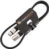 VisioSound Cavo Mic XLR Maschio a Femmina/Microfono bilanciato/Cavo Patch Mic / 7 Colori 1m Nero