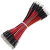 Bestlus Breadboard Jumper Wires 20AWG, Exclusives Cavo Jumper Premium Maschio-Maschio M/M 4'', 10 Colori, Confezione da 120, Testa Quadrata 0.1'' per Arduino Raspberry Pi (10CM, Maschio-Maschio)