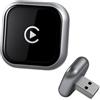 Autonano Mini adattatore wireless CarPlay, grigio argento - Adattatore wireless compatto per auto per Android Auto, connessione automatica rapida, aggiornamento CarPlay cablato a wireless 2026