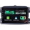 BXLIYER - [6GB+128GB] - Android 15 IPS Autoradio Per FIAT 500L (2012-2016) - Senza fili CarPlay/Android Auto - LED Camera + MIC - DAB Fast-boot Volante 360-Camera WIFI DSP 4G - 2 Din 10.1 Pollici