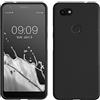 kwmobile Custodia Compatibile con Google Pixel 3a XL Cover - Back Case per Smartphone in Silicone TPU - Protezione Gommata - nero matt