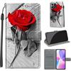 TOMYOU Cover per Honor X8 4G / X30i / Play 6T Pro, rosa rossa | Antiurto Protettiva Portafoglio, Slot per Schede, Magnetica, Custodia in Pelle PU, Libro Flip,Funzione Stand