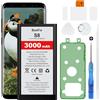 Beefix Batteria di ricambio per Samsung Galaxy S8 (SM-G950F), 3000 mAh ad alta capacità per Galaxy S8(EB-BG950ABE) con strumenti di riparazione professionali