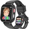 PTHTECHUS 4G Smartwatch Bambini GPS, Orologio Smartwatch per Bambino Bambina con Telefono, Videochiamata Chat Vocale Contapassi Camera Modalità Classe Gioco, Smart Watch Ragazza e Ragazzo 4-12 Anni Regalo, Nero