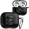 Fofvccv Divertente Custodia 3D per AirPods 3 - Skull Black