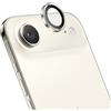 HinZann Pellicola Fotocamera per iPhone 17 Air, 9H Vetro Temperato Cover Anello Individuale in Metallo, HD Chiaro, Pellicola Obiettivo Protettiva Fotocamera per iPhone Air - Oro Chiaro