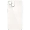 ELLENNE - SCOCCA POSTERIORE TELAIO COMPATIBILE PER IPHONE 14 - BACK COVER VETRO NERO BIANCO ROSSO (Bianco/White)