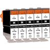 Supply Guy 5 cartucce compatibile con Canon PGI-5 PGI-5bk Nero per IP4200 IP4200 Series IP4200X IP4300 IP4500 IP4500 Series IP4500X IP5200 IP5200R IP5200 Series IP5300 MP500 MP530