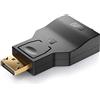 deleyCON Adattatore da DisplayPort a VGA - Cavo Adattatore da DP DisplayPort-Maschio a VGA-Femmina Contatti Placcati in oro per TV Proiettore Computer Laptop Notebook