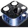 Pnakqil Pellicola Fotocamera per iPhone 14 Pro/14 Pro Max, Copertura Totale 9H Vetro Temperato Anello Cover Obiettivo, Piastra in Metallo Opaco Lente Schermo, Anti-graffio Resistente Camera, Nero