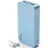 NOBIS 45W Power Bank 20000 mAh - Caricatore Portatile Ricarica Rapida con 2×USB‑C (in/out) & 2×USB‑A, Display digitale & Modalità corrente bassa, Compatibile con Phone 17, S25