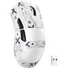MAMBASNAKE X ATTACKSHARK V3 Mouse da gioco wireless con nastro adesivo,leggero da 65g,design split per mano destra,fino a 25000DPI,1000Hz,sensore PAW3311,2,4 G/BT/cablato,500mAh,driver Web-Bianco