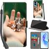 PHINIENLAND Cover per Honor 90 Lite / X50i 5G Case PU Pelle Custodia [Kickstand] [Chiusura magnetica] [Slot per Schede], Portafoglio Flip Custodia per Honor 90 Lite,Gattino