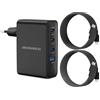 DEESOOCO Caricabatterie USB C, Caricabatterie Rapido da 100 W a 4 Porte, Adattatore di Alimentazione PD 3.0, Alimentatore USB per MacBook Pro/Air, iPhone 17/16/15 Pro Max, iPad, Galaxy S25 S24 S23