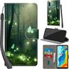 Haninsuze Cover per Huawei P30 Lite, Farfalla | Pelle PU Portafoglio, Porta Carte, Magnetica, Libro, Antiurto Custodia