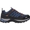 CMP Rigel Low Trekking Shoes Wp, Scarpe da trekking Uomo, B.Blue-Flash Orange, 40 EU