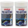 Amtra Pro Artemia 100 ml - Cubetti di Artemia salina liofilizzata pura al 100%, per pesci d'acqua dolce e marina, galleggianti, per accrescimento e pesci wild (Confezione da 2)