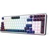 Redragon K744 PRO 99 Tasti Tastiera da Gaming RGB Senza Fili, Tastiera Meccanica a 3 Modalità Hot-Swap, Tasti PBT Tondi a 5 Strati di Insonorizzazione, Interruttore Lineare, Layout US