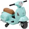 Vespa Elettrica per Bambini Licenza Ufficiale, Moto Ride-On Con Rotelle, Manubri