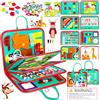 ZLPBAO 9 in 1 Busy Board per Bambini Giochi Bambini 2 3 Anni Giochi Educativi 3 4 5 Anni Regalo Bambina Femmina - Libro Sensoriale Pannello Sensoriale
