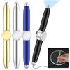AUAUY 4PZ Fidget Pen, Spinning Pen Strumento di Scrittura con Luce LED, Penna Girevole Rilascio dell'umore Rilascio dello Stress, Penna Regalo Rotante Anti-Stress Ansia per Adulti Bambini