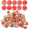 THQAE 100 Fiches Poker, Gettoni Colorati, Poker Chips, Conta Le Patatine per Bambini, Giochi di Carte Fiche, per Imparare Calcoli Matematici, Giochi di Bingo, Ricompensa Chip da Gioco
