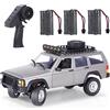 Goolsky Auto Telecomandato Camion RC Crawler All Terreno 2.4Ghz 1/12 Off Road 4WD Veicolo Da Corsa Arrampicata - Regali per Adulti Con 3 Batterie