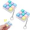 TaimeiMao 2 Pezzi Portachiavi a Forma di Tastiera, Portachiavi Fidget Tastiera, Clicker Anti-stress Cliccabile per Adulti per Alleviare lo Stress, per Uomini e Donne, per la Decorazione e Decompressione