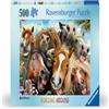 Ravensburger Selfies Horsing Around Puzzle da 500 pezzi per adulti e bambini dai 10 anni in su