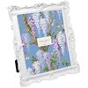 Laura Ashley Cornice portafoto in resina bianca decorata a mano, con cavalletto e gancio, per esposizione su tavolo e parete, design floreale decorativo, decorazione per la casa, galleria fotografica,