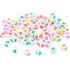 INNSPIRO Perline in plastica a cubi cuori multicolore opaco 7 mm diam. 1000 pz. int. da 4 mm
